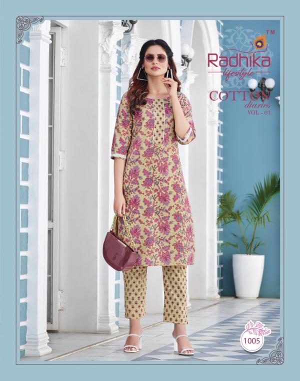 Radhika Cotton Diaries Vol 1 Plus Size Kurti With Bottom Collection